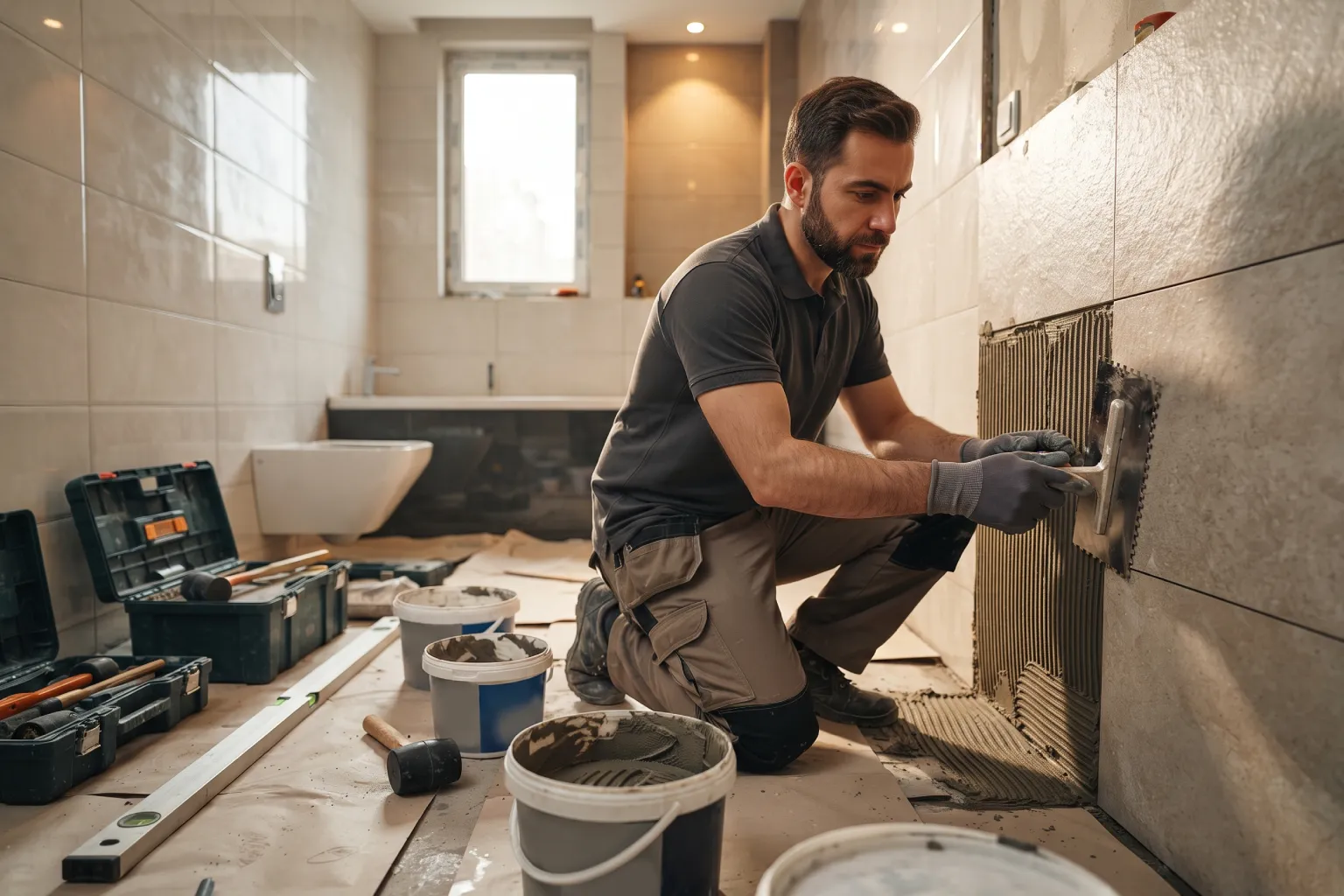 چسباندن کاشی روی کاشی؛ راهنمای کامل اجرا، مزایا، معایب و نکات مهم